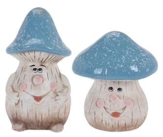 Keramický hříbek modrý