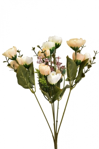 Kytice kamélií krémová 33 cm
