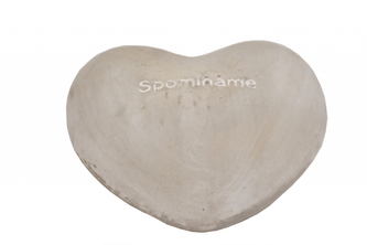 Srdce cement Spomíname 6x12,7x13,5 cm, AKCE 8