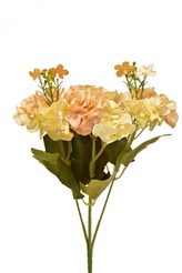 Kytice hortenzií 32 cm, meruňková