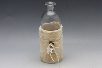 Láhev sklo L béžová