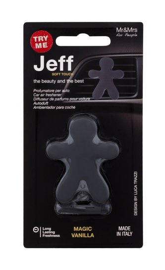 Mr&Mrs Fragrance Jeff Vůně do auta Soft Touch 1 ks Magic Vanilla unisex