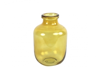 Skleněná váza Mikaela 22,5x16 cm, medová