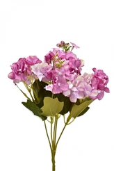 Kytice hortenzií 32 cm, tmavě růžová