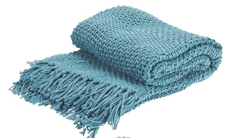 Pléd světle modrý 130x170 cm