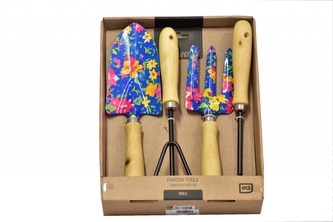 Sada zahradnického náčiní, 4 dílná, modrá