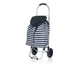 BRILANZ Nákupní taška na kolečkách 87 x 35 x 28 cm, černý pruh