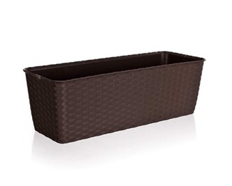 Truhlík samozavlažovací 40 cm, hnědý