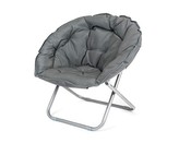 HAPPY GREEN Křesílko skládací ANZIO 80 x 84 x 40 / 78 cm, antracit