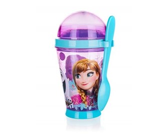 Kelímek na jogurt se lžičkou FROZEN 355 ml