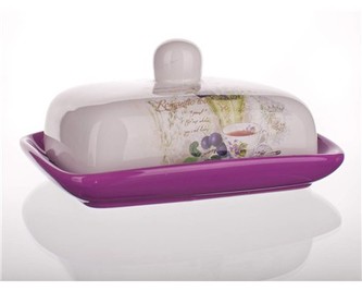 BANQUET Máslenka keramická LAVENDER, OK