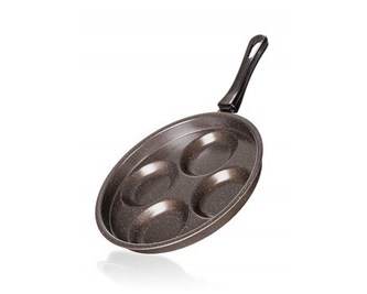 BANQUET Pánev na 4 lívance GRANITE Brown 24 cm