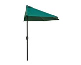 HAPPY GREEN Slunečník půlkruhový 270 x 135 cm, tmavě zelený