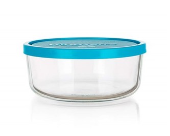 BORMIOLI Dóza skleněná FRIGOVERRE 900 ml, modré víčko
