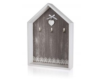 HOME DECOR Polička s krajkou na klíče LACEWORK