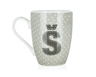 BANQUET Hrnek keramický ABC 340 ml, písmeno Š