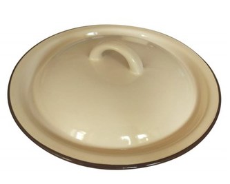 BANQUET Poklice smaltovaná 20x3 cm, béžová