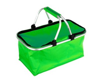Košík kempingový, zelený