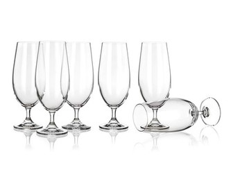 BANQUET CRYSTAL Sada sklenic na pivo LEONA 370 ml, 6 ks, OK