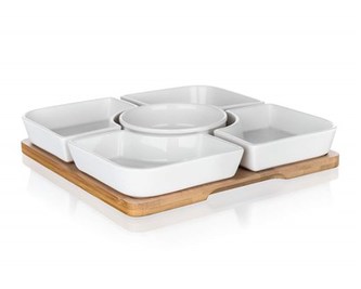 BANQUET Sada misek BRILLANTE Bamboo 24,5 x 24,5 x 4,5 cm, 5 + 1 ks
