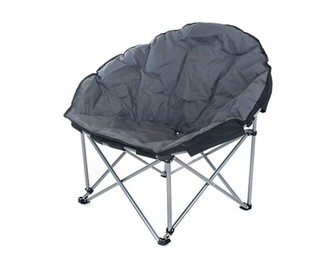 HAPPY GREEN Křesílko skládací RAVENNA 93,5 x 107 x 76 cm, antracit