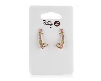Náušnice PRETTY UP 3 cm, 1 pár, s podkovičkami