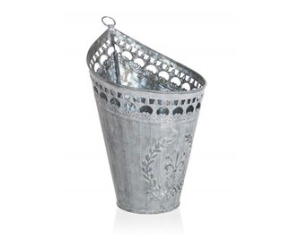 HOME DECOR Květináč závěsný plechový  RUSTICAL 17 cm