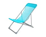 HAPPY GREEN Křesílko plážové skládací CARIBIC 56,5 x 91 x 96 cm, světle modré