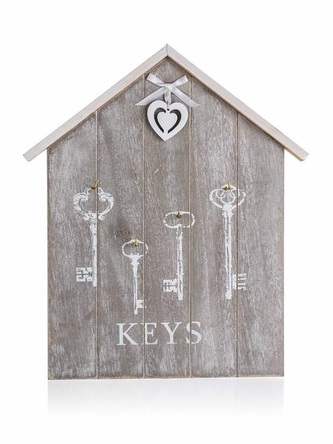 HOME DECOR Polička na klíče SCULPTURE HEART HEART