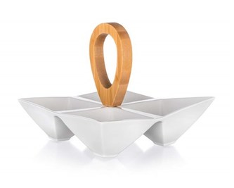 BANQUET Miska dělená BRILLANTE Bamboo 21 x 21 x 17,5 cm