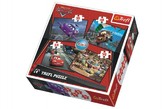 Auta: Puzzle 4v1 (35,48,54,70 dílků)