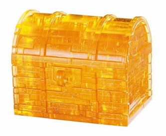 3D Crystal puzzle Pokladnička truhla s klíčem /52 dílků
