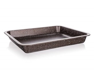BANQUET Plech hluboký s nepřilnavým povrchem GRANITE Brown 36,5 x 27 x 4,5 cm