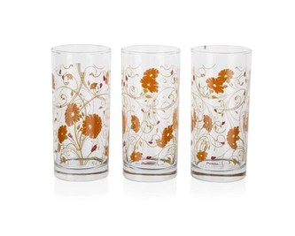 PASABAHCE Sada sklenic ISTANBUL 290 ml, 3 ks, oranžová serenáda