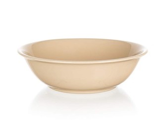 BANQUET Mísa keramická AMANDE 24,5 cm, béžová lesk