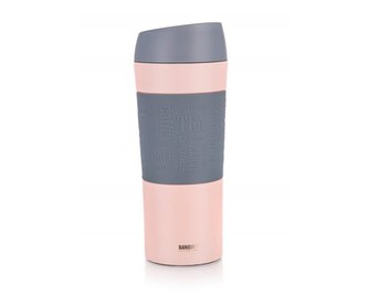BANQUET Hrnek cestovní MATTY 400 ml, růžový