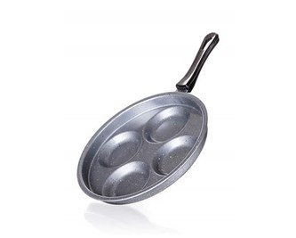 BANQUET Pánev na 4 lívance GRANITE Grey 24 cm