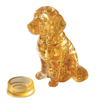 HCM Kinzel - Štěně zlatý retrívr: 3D Crystal puzzle 41 dílků