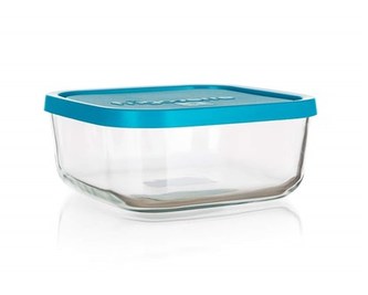 BORMIOLI Dóza skleněná FRIGOVERRE 10 x 10 cm, modré víčko