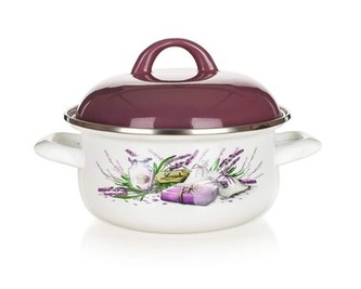 BANQUET Kastrol smaltovaný LAVENDER 18 cm, 1,4 l