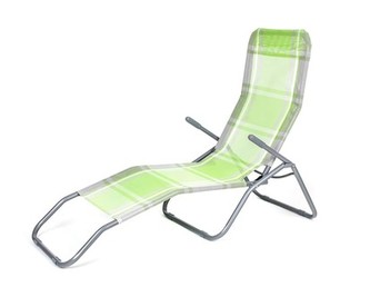 HAPPY GREEN Lehátko plážové, zelená kostka