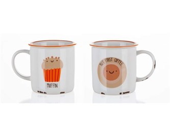 BANQUET Hrnek keramický COFFEE ICONS 310 ml, First Coffee