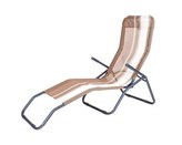 HAPPY GREEN Lehátko plážové SAMOS, hnědé, pruh