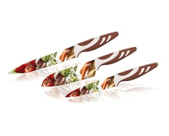 BANQUET Sada nožů s nepřilnavým povrchem VEGETABLES, 3 ks