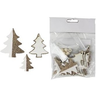 Strom bílo-champagne 12 ks D1812