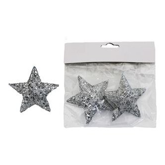 Dekorace hvězda, 3ks X1058