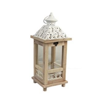 Dřevěná lucerna D3131