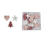 Dřevěné dekorace 24 ks D1765