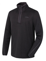 Pánská mikina s rolákem Artic M černá/tm. šedá - M