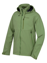 Pánská softshellová bunda Sauri M tm.zelená - XL